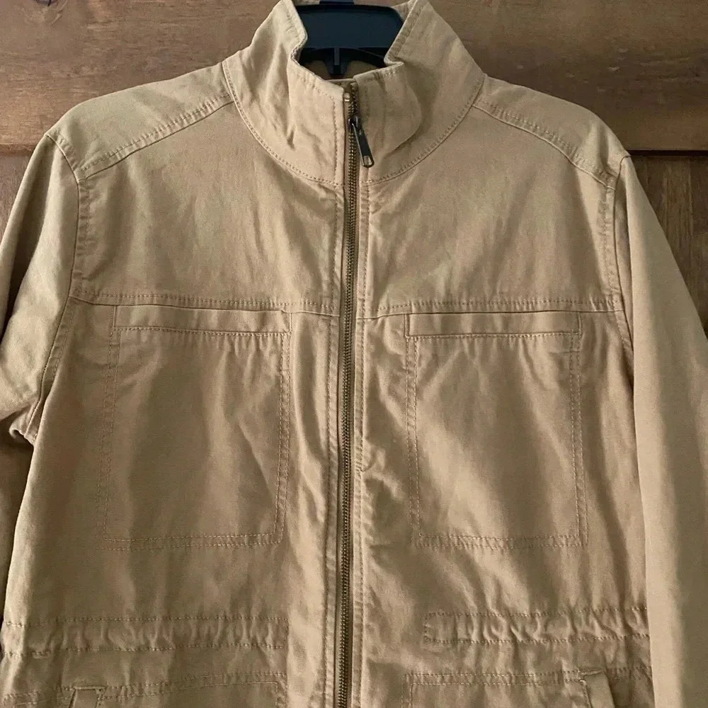 Women’s Old Navy Tan Cargo Utility Jacket size Medium - Picture 3 of 6